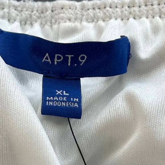 Apt 9 Womens XL Black WhiteTie Style Skirt Hi/Low Hem Career Wear - Picture 7 of 15